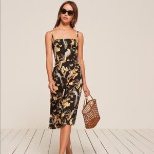 Reformation Afternoon Bird and Parrot Dress